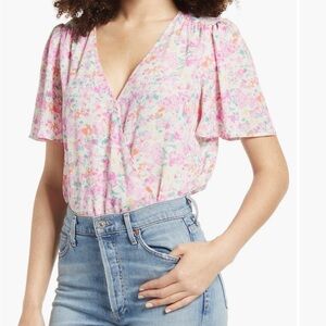 Floral Pink Women's Top